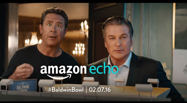 Alec Baldwin and Dan Marino in Amazon's first Super Bowl commercial